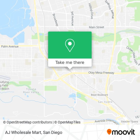 AJ Wholesale Mart map