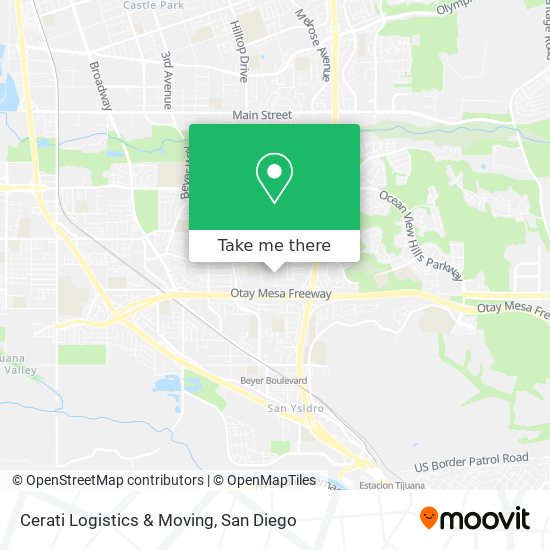 Cerati Logistics & Moving map