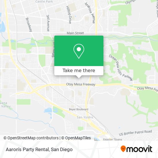 Aaron's Party Rental map