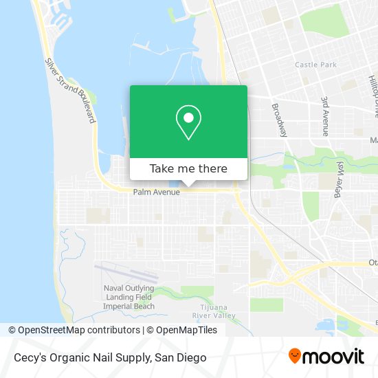 Cecy's Organic Nail Supply map