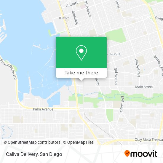 Caliva Delivery map