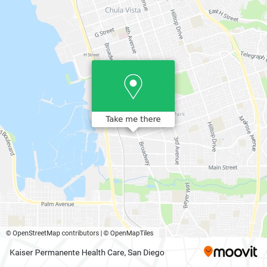 Mapa de Kaiser Permanente Health Care