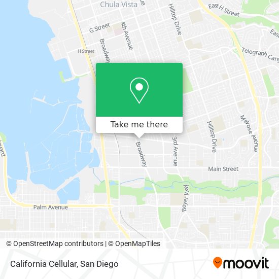 Mapa de California Cellular