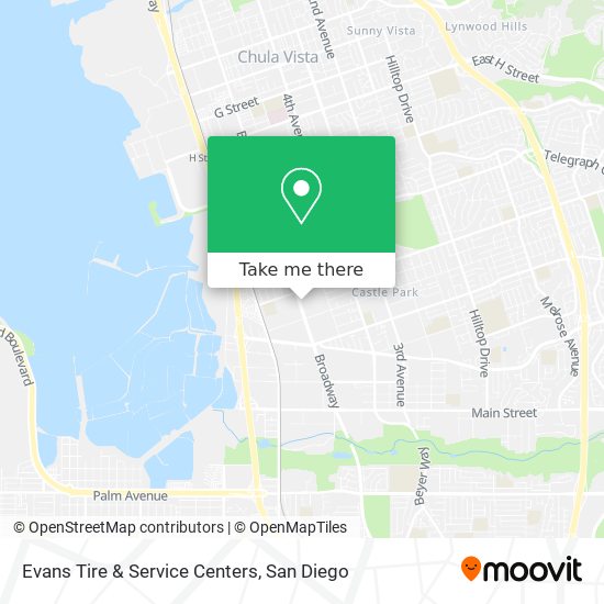 Evans Tire & Service Centers map