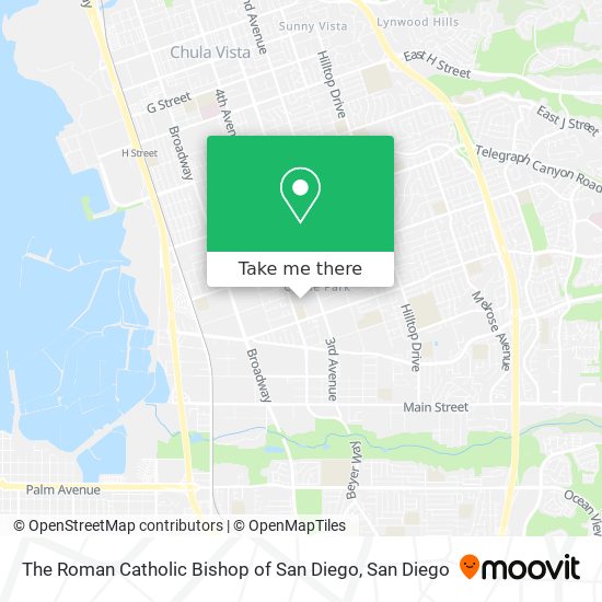 The Roman Catholic Bishop of San Diego map