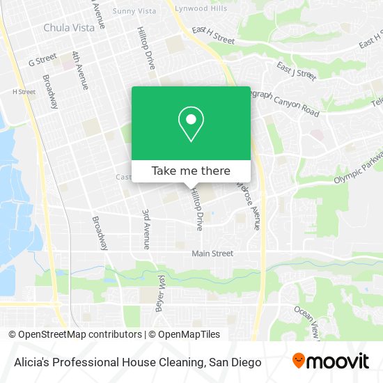 Alicia's Professional House Cleaning map