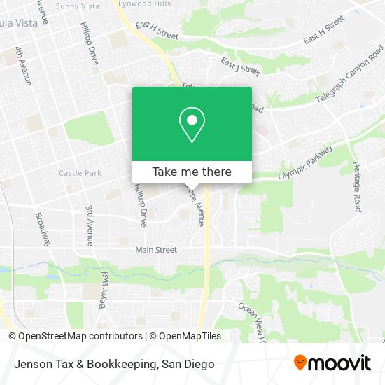 Jenson Tax & Bookkeeping map