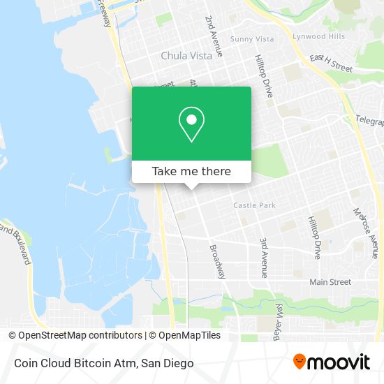 Mapa de Coin Cloud Bitcoin Atm