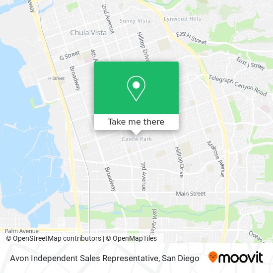 Avon Independent Sales Representative map