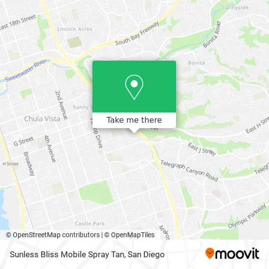 Sunless Bliss Mobile Spray Tan map