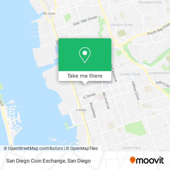 San Diego Coin Exchange map