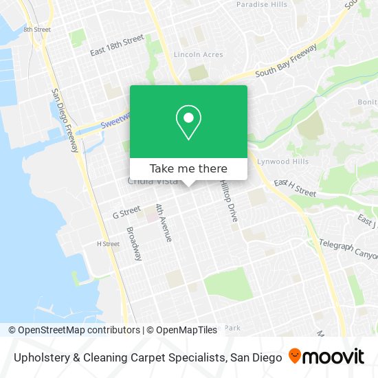 Mapa de Upholstery & Cleaning Carpet Specialists