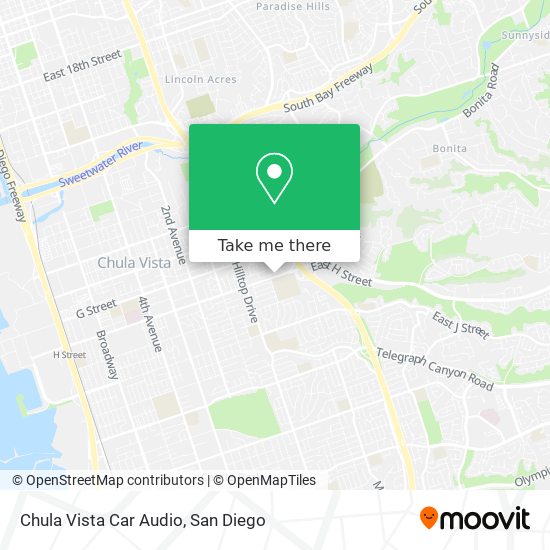 Mapa de Chula Vista Car Audio