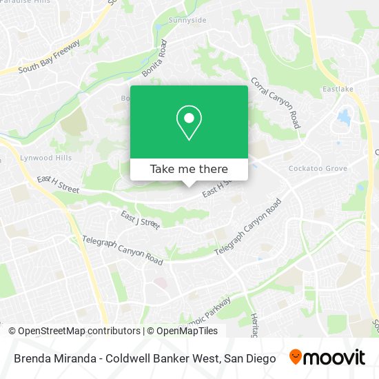 Mapa de Brenda Miranda - Coldwell Banker West