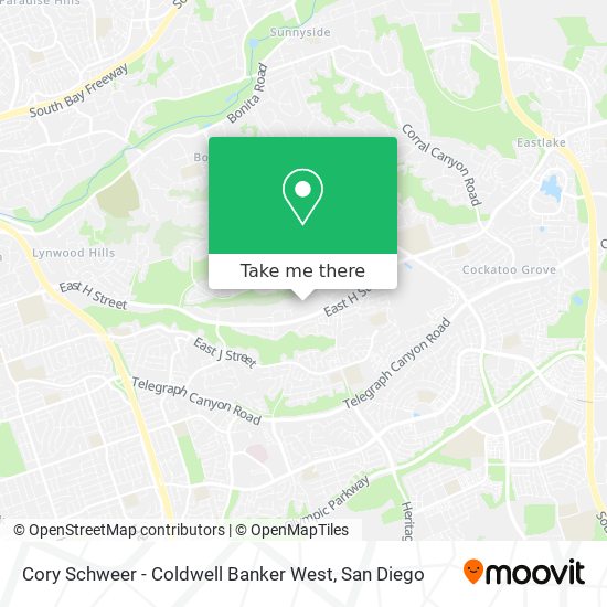 Mapa de Cory Schweer - Coldwell Banker West