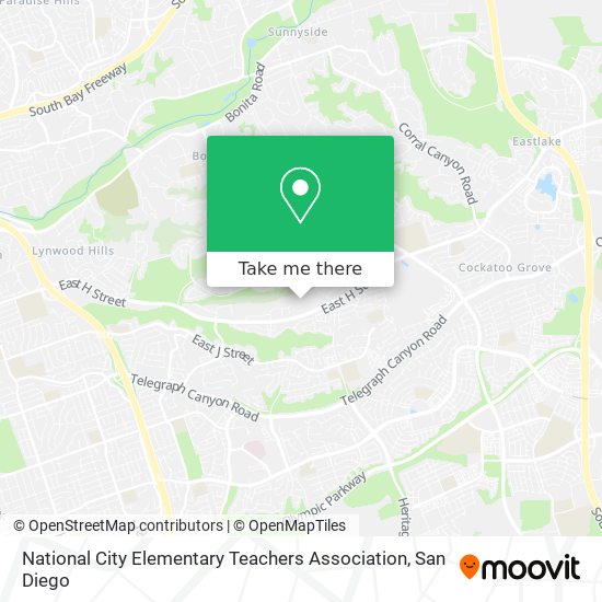 National City Elementary Teachers Association map