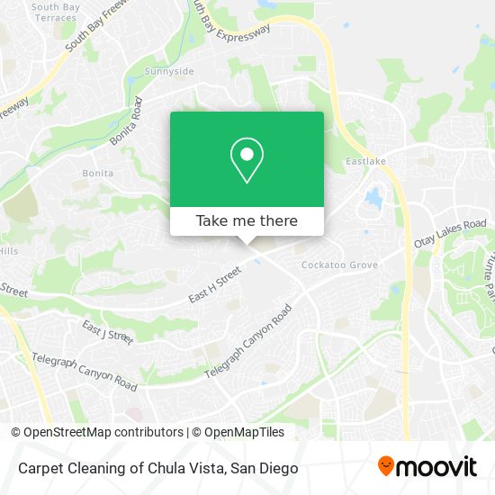 Carpet Cleaning of Chula Vista map