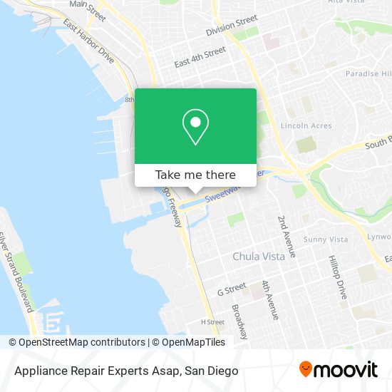 Mapa de Appliance Repair Experts Asap