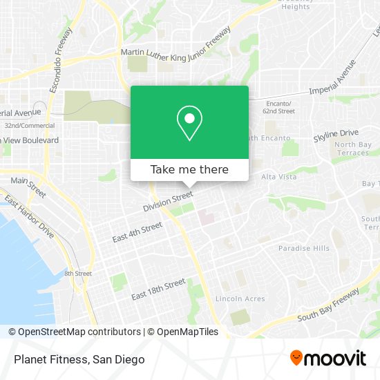 Mapa de Planet Fitness