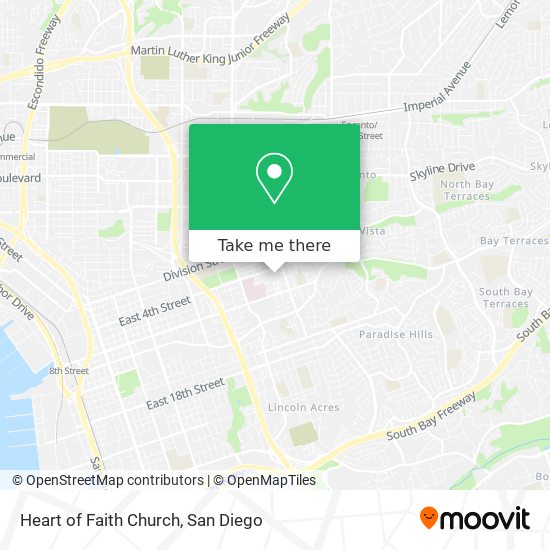 Heart of Faith Church map
