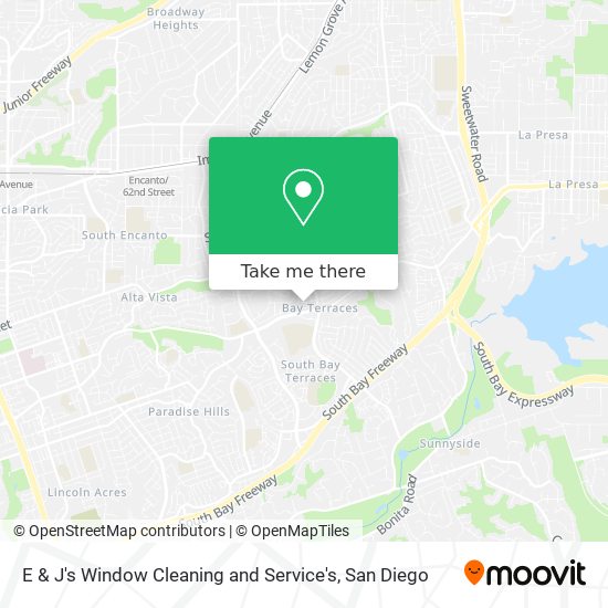 E & J's Window Cleaning and Service's map