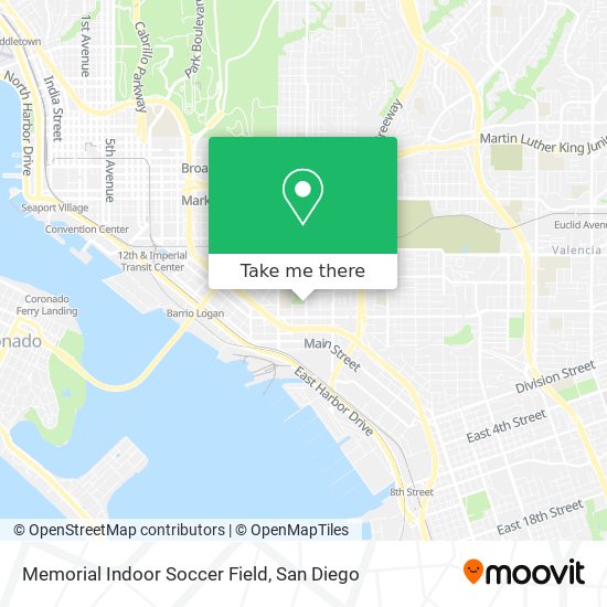 Memorial Indoor Soccer Field map