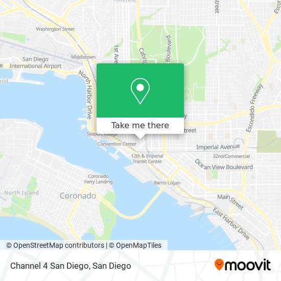 Channel 4 San Diego map