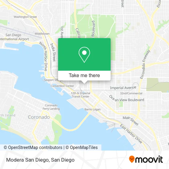 Modera San Diego map