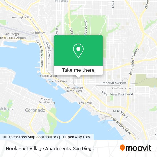 Mapa de Nook East Village Apartments