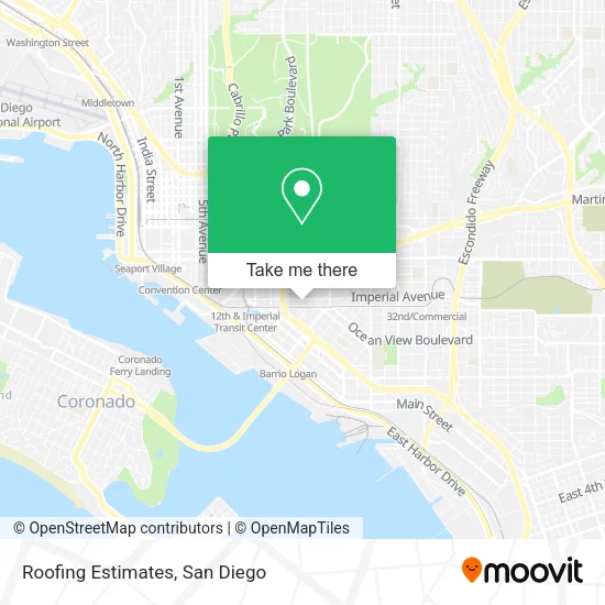 Roofing Estimates map