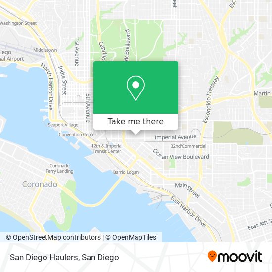 San Diego Haulers map