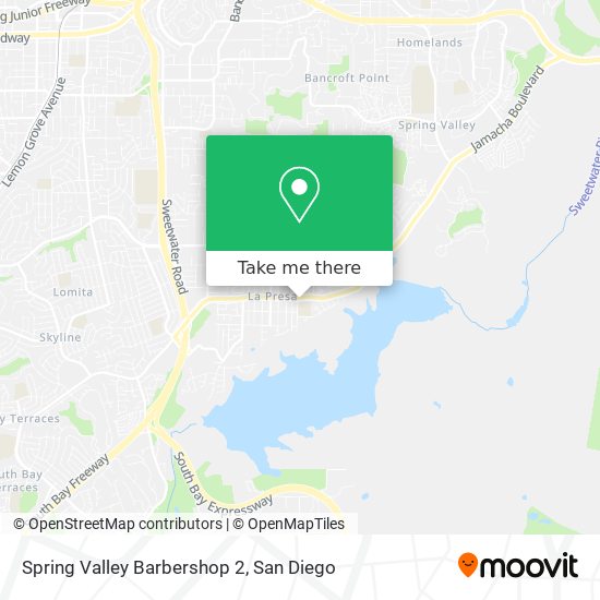 Spring Valley Barbershop 2 map