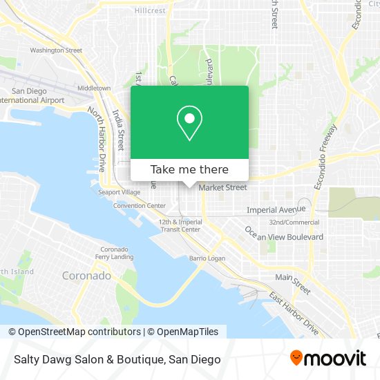 Mapa de Salty Dawg Salon & Boutique