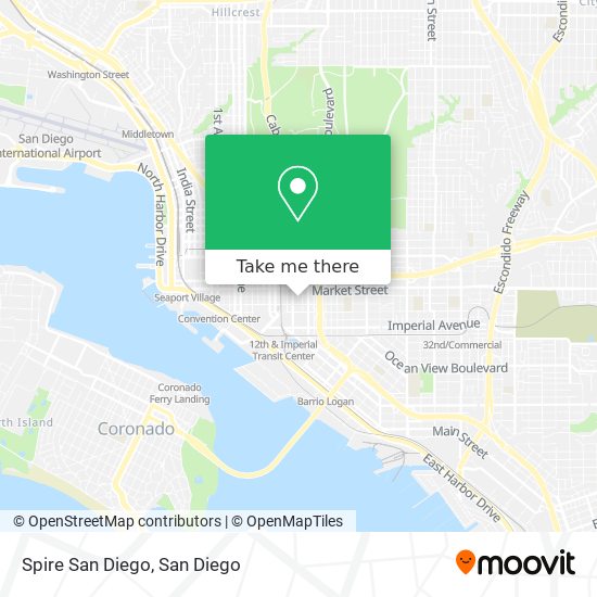 Mapa de Spire San Diego