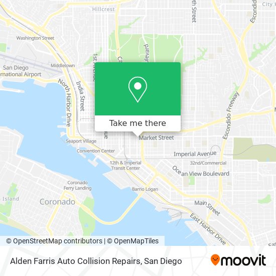 Alden Farris Auto Collision Repairs map