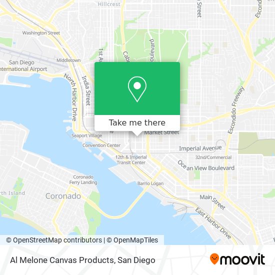 Al Melone Canvas Products map