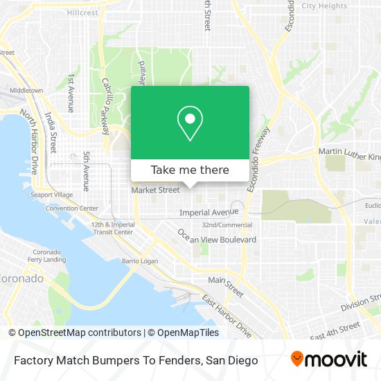 Mapa de Factory Match Bumpers To Fenders