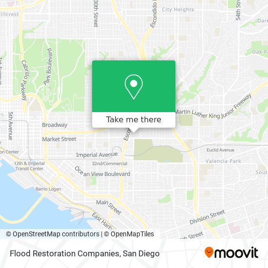 Flood Restoration Companies map