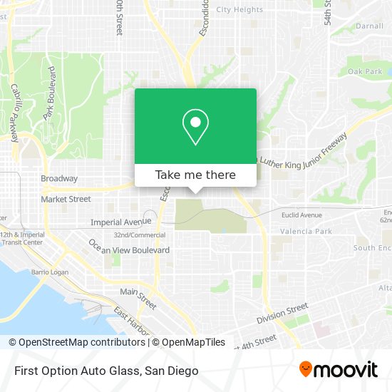 First Option Auto Glass map