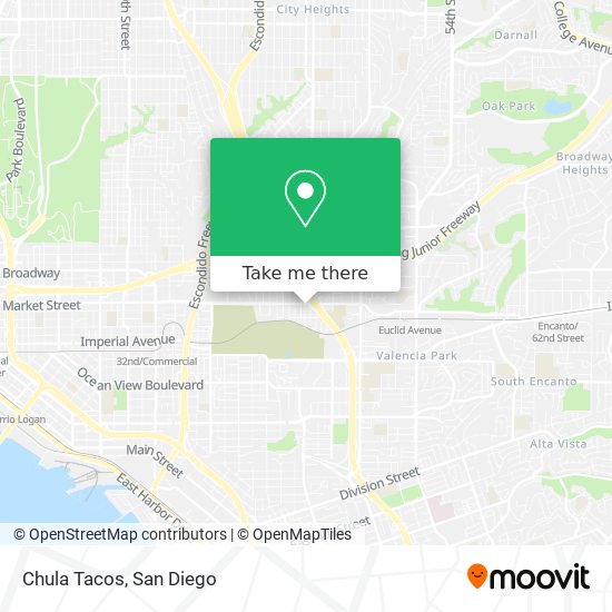 Chula Tacos map