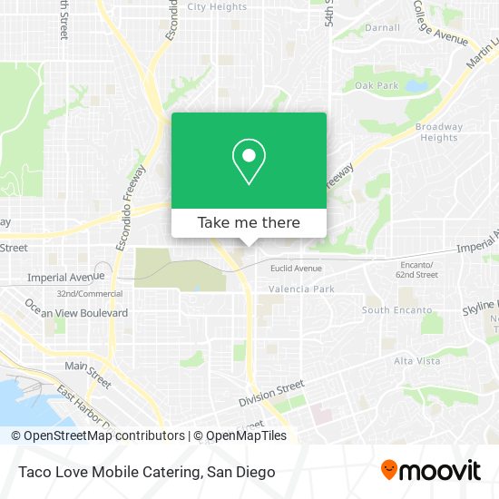 Mapa de Taco Love Mobile Catering