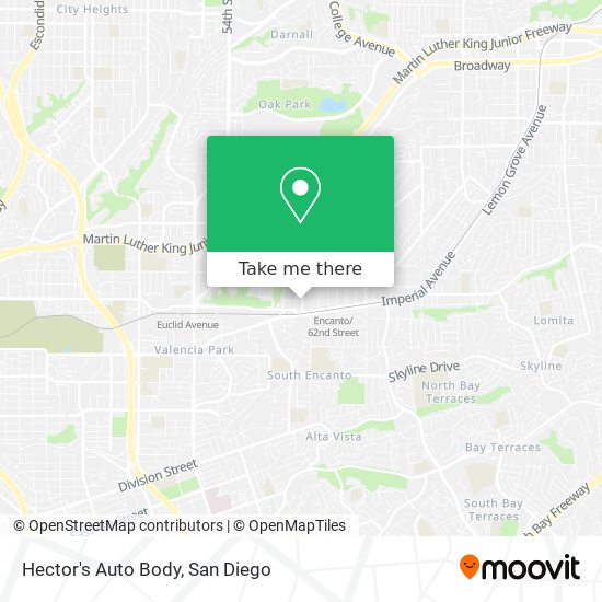 Hector's Auto Body map