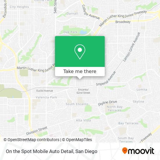 On the Spot Mobile Auto Detail map