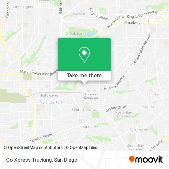 Go Xpress Trucking map