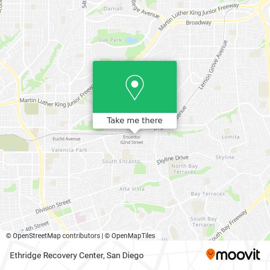 Mapa de Ethridge Recovery Center