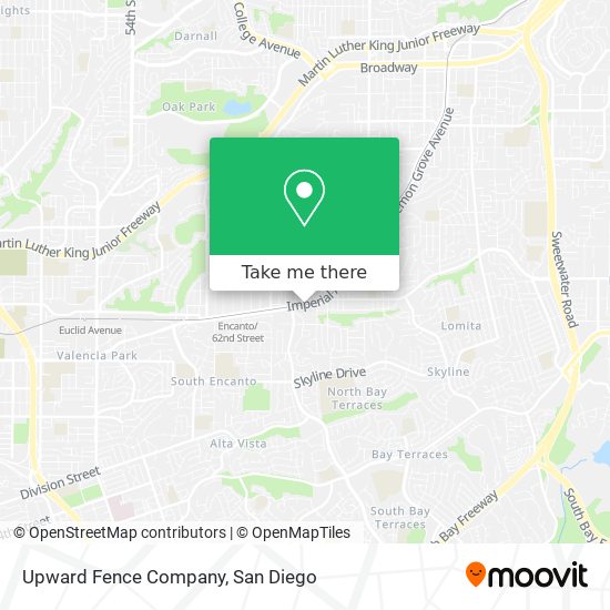 Upward Fence Company map