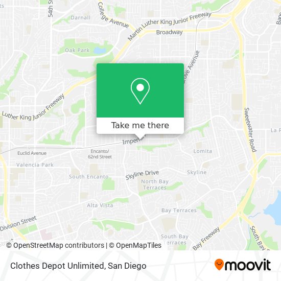 Mapa de Clothes Depot Unlimited