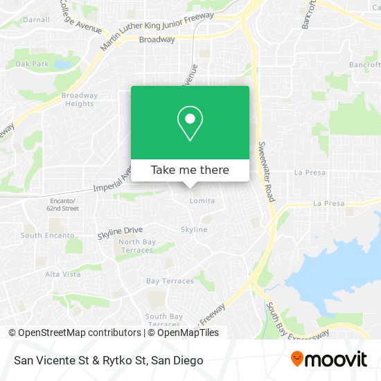 San Vicente St & Rytko St map