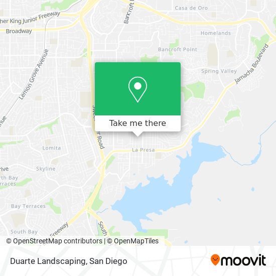 Duarte Landscaping map