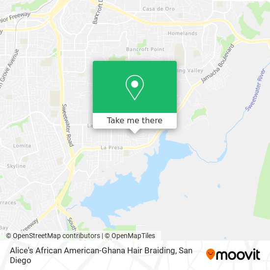 Alice's African American-Ghana Hair Braiding map